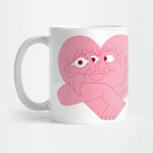 Two Halves of One Heart Mug